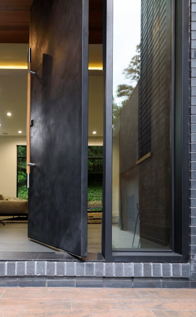 Custom Modern Pivot Door Installation in Atlanta | Scardino Doors